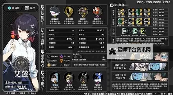 《绝区零》艾莲养成一图流 艾莲音擎驱动盘及配队推荐图1