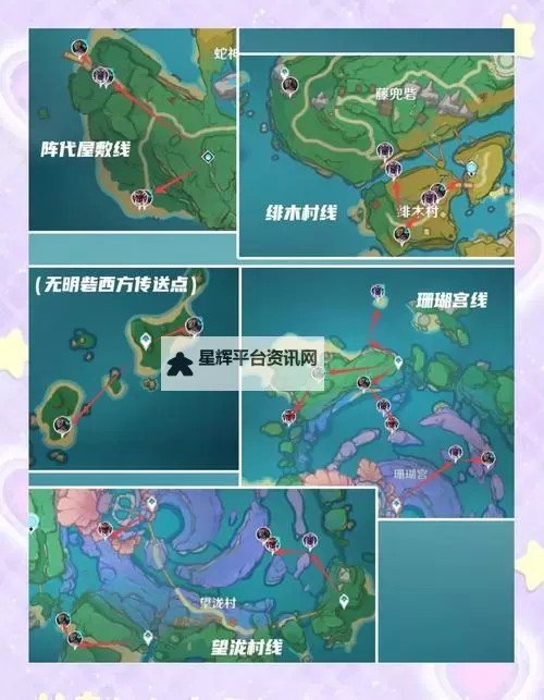 《原神》3.3版刀镡高效收集路线图2