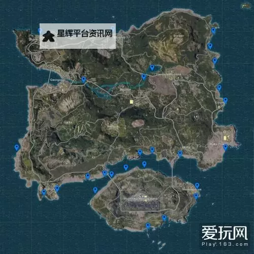 《堡垒之夜》大逃杀地图一览及要点分析图1
