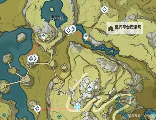 《原神》4.5每日圣遗物调查点及路线分享图1