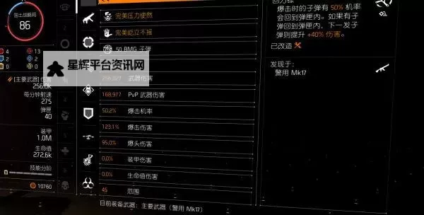 《全境封锁2》武器配件属性一览表 全境封锁2配件大全图1