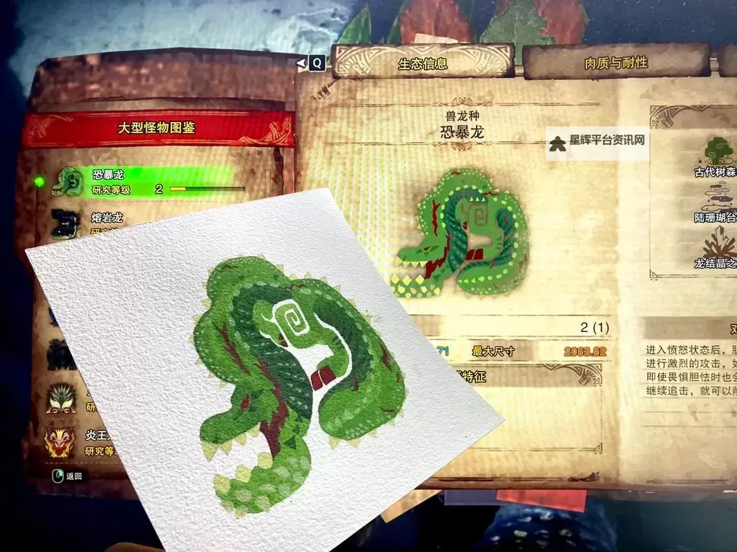 《怪物猎人XX》怒食恐暴龙狩猎奖励及弱点介绍图1