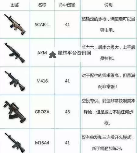 《绝地求生大逃杀》各阶段武器期望配置介绍 后期用什么武器好图1