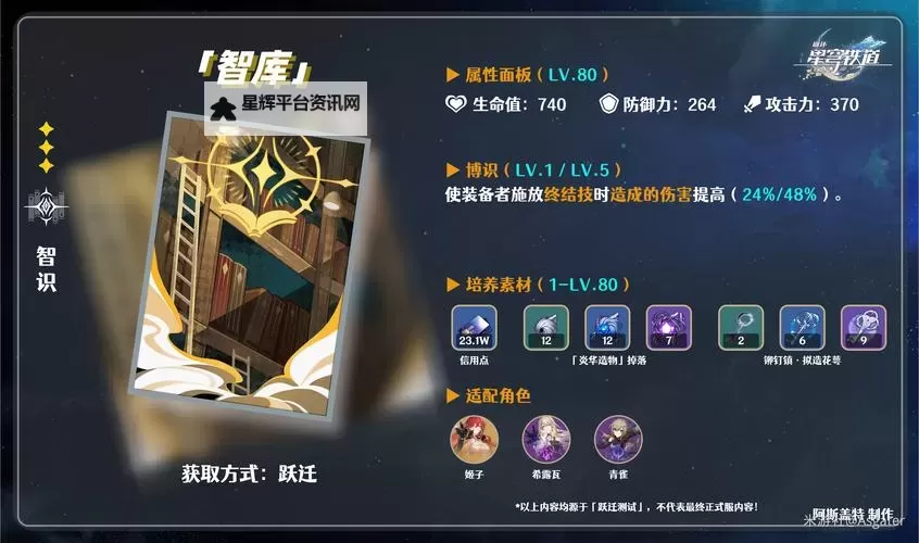 《崩坏星穹铁道》全五星光锥适用角色推荐 全五星光锥属性一览图1