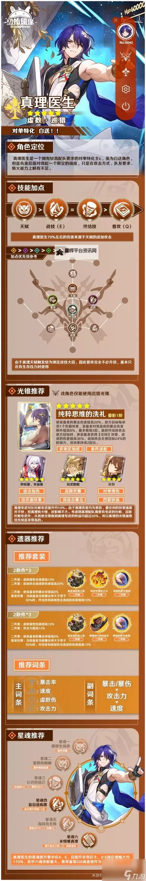 《崩坏星穹铁道》真理医生详细配装指南图1