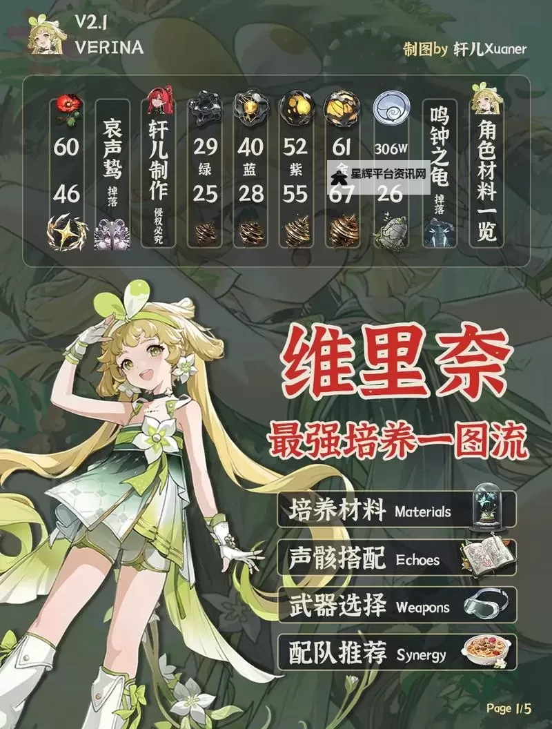《鸣潮》维里奈养成一图流 维里奈怎么培养图2